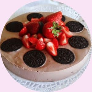 fitness čokoládový cheesecake